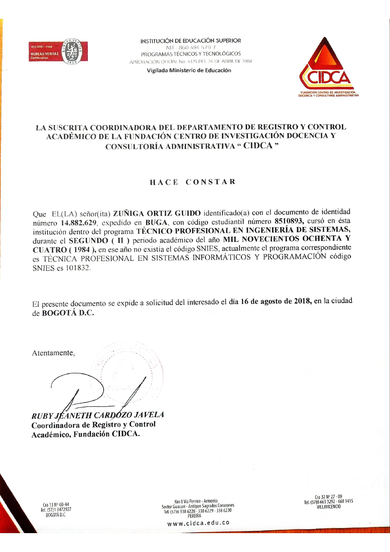 Título CIDCA